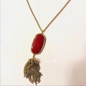 Kendra Scott Rayne Necklace, Bright Red